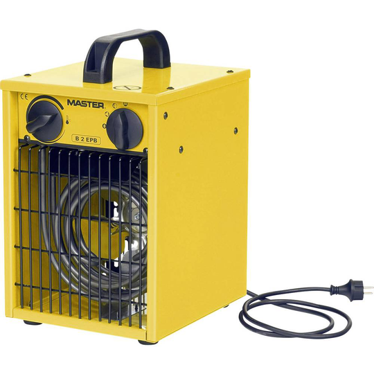 Byggfläkt Master Klimatechnik 1000 W, 2000 W Gul, Svart B-2IT