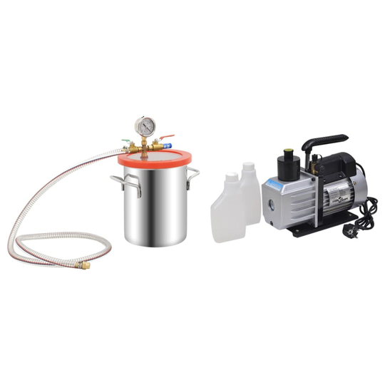 vidaXL Vakuumkammare med 2-stegs pump 5,5 L