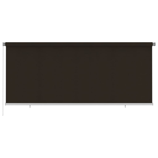 vidaXL Rullgardin utomhus 350x140 cm brun HDPE