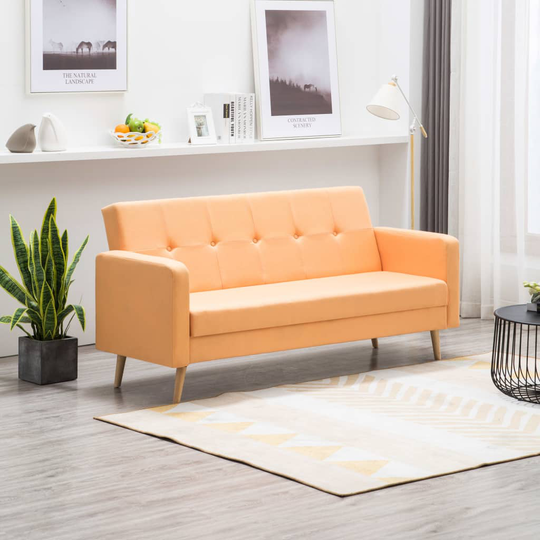 vidaXL Soffa tyg orange