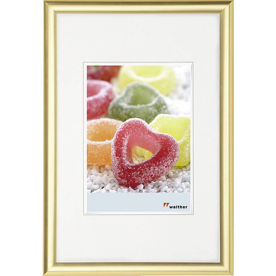walther+ design Växelram akryl KP824G Pappersformat: 18 x 24 cm Guld