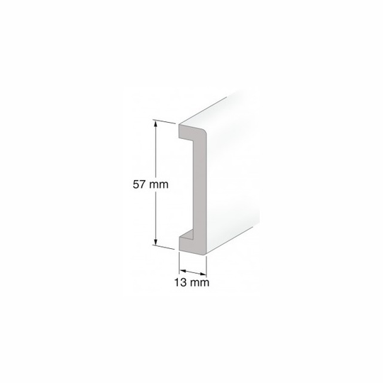 FODERLIST VIT 57X13MM 230CM | Beijerbygg Byggmaterial