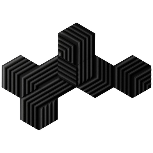 Akustiskt skum (L x B x H) 491 x 426 x 47 mm Elgato Wave Panels, Starter Set black