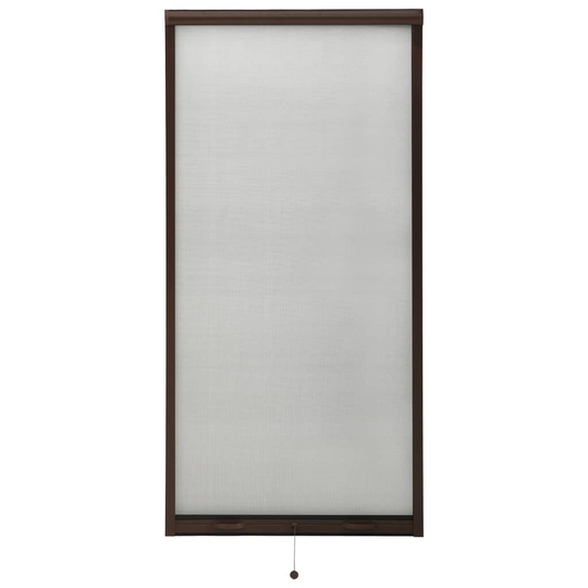 vidaXL Insektsnät för fönster brun 80x170 cm
