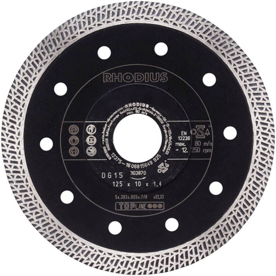 Diamantkapskiva Rhodius 303900 Diameter 115 mm 1 st