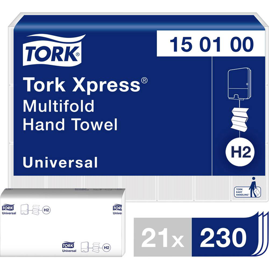 Pappershanddukar 21 st TORK 150100 Lämplig för: Tork H2