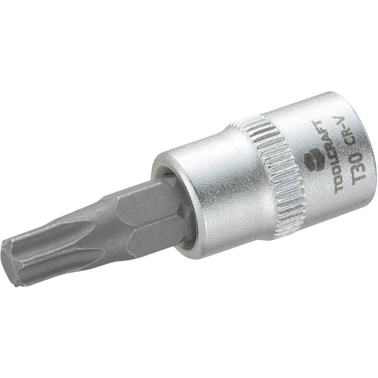 TOOLCRAFT T30 816153 T-Profil Hylsnyckel-bitsinsats T 30 1/4