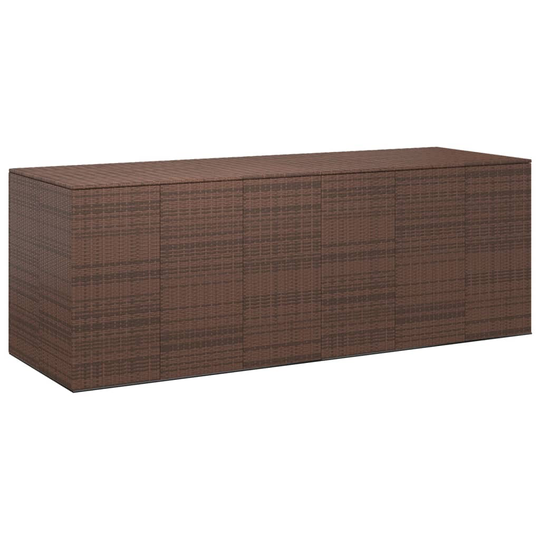 vidaXL Dynbox PE-rotting 291x100,5x104 cm brun
