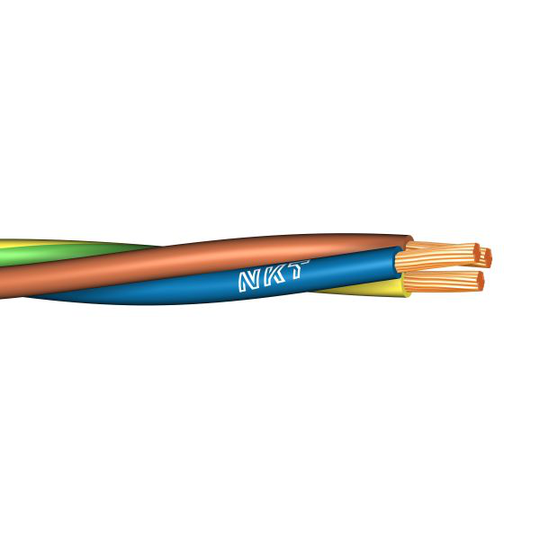 NKT FQ XTRA Installationskabel 300 m, bobin 3G1.5 mm² ledararea