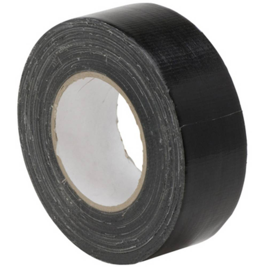 SWG 98570075 Tygtejp Svart (L x B) 50 m x 50 mm 1 st