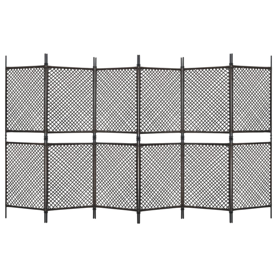 vidaXL Staketpanel konstrotting 3,6x2 m brun