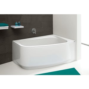 Hörnbadkar assymetriskt högermodell - Free Line | Djup 45cm