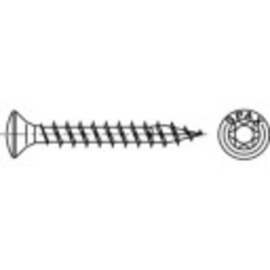 1069584 Skruv linsformad 3 mm 20 mm T-profil 88092 Rostfritt stål A2 200 st