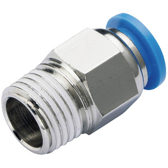 TRU COMPONENTS Rak koppling TC-10462448 PC4-M5 Rör-Ø: 4 mm Gängstorlek: M5 x 0.8 1 st
