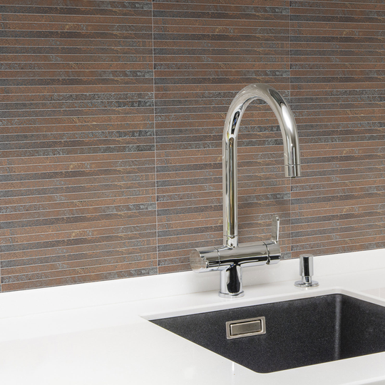 Klinkermosaik Arredo Iron Rust Line 1x30 cm