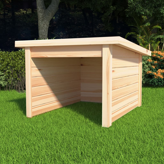 vidaXL Garage för gräsklippare 92x104x59,5 cm massiv furu 19 mm
