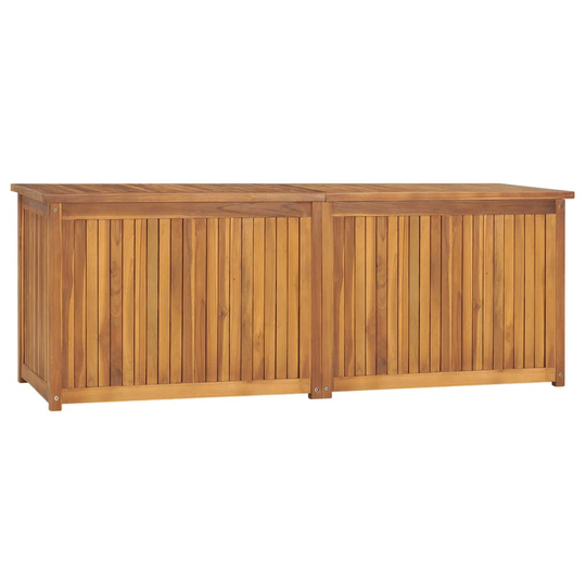 vidaXL Trädgårdslåda 150x50x53 cm massiv teak