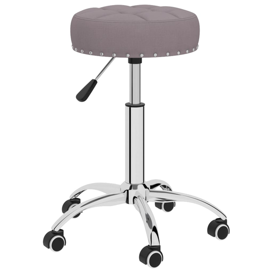 vidaXL Snurrbar massagepall taupe tyg