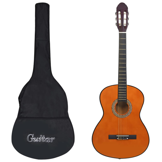 vidaXL Klassisk gitarr 12 delar 4/4 39"