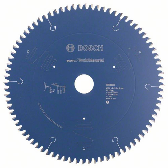 Bosch Accessories Expert for Laminated Panel 2608642528 Cirkelsågblad 254 x 30 x 2.4 mm Antal tänder (per tum): 80 1 st