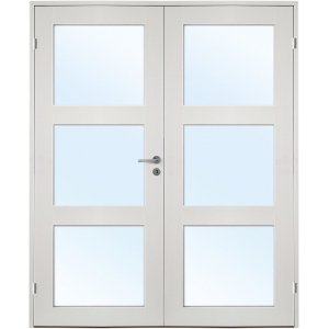 Parinnerdörr Nyby - Massiva - 1-spegel - 3 glas