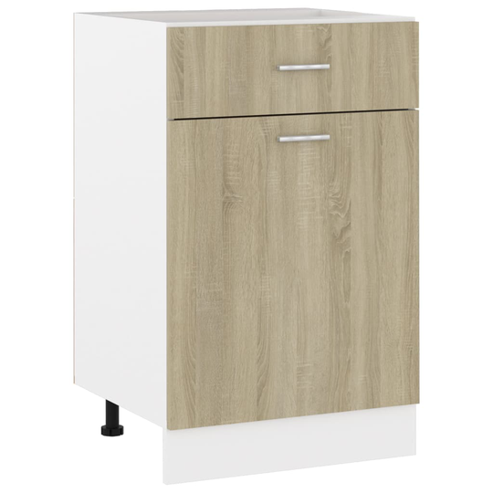 vidaXL Underskåp med låda sonoma-ek 50x46x81,5 cm konstruerat trä