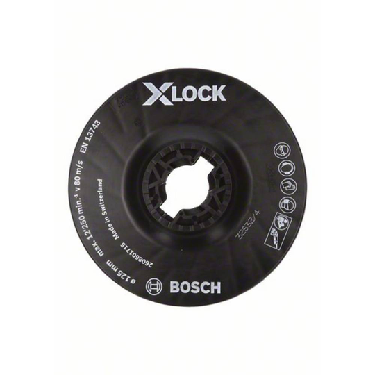 Bosch X-LOCK stödplatta, 125 mm medium Bosch Accessories 2608601715 N/A
