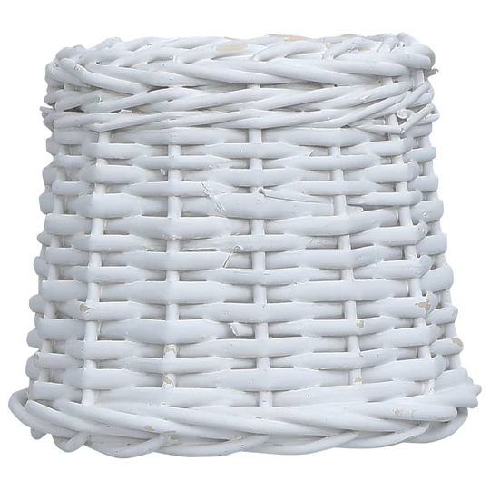 vidaXL Lampskärm korg 15x12 cm vit