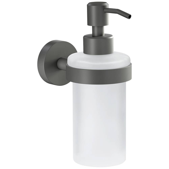 tesa MOON GREY 40584-00000-00 Tvåldispenser 200 ml Grå (matt), Glas satinerat