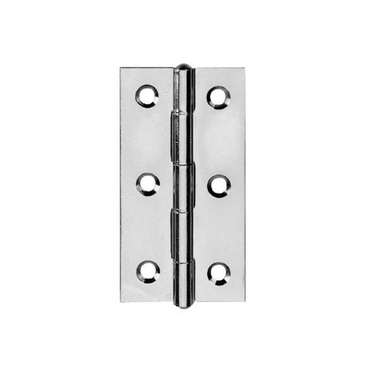 TOOLCRAFT Smala gångjärn 50 mm Förzinkat stål, blå. 1 st