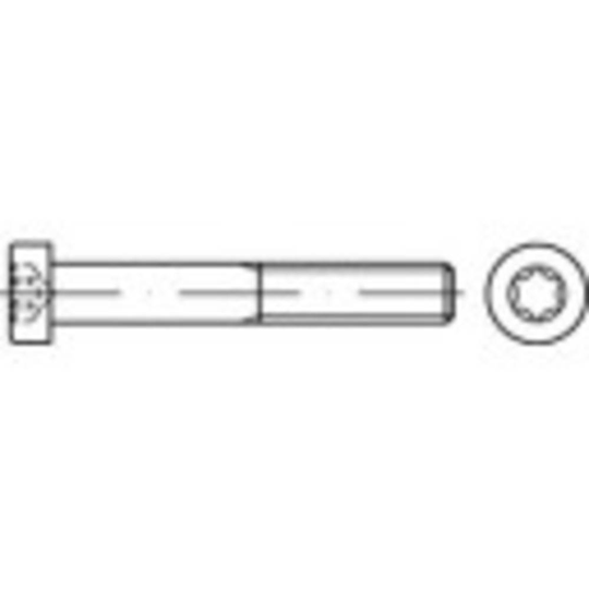 TOOLCRAFT 145821 Cylinderskruvar M3 6 mm T-profil DIN 7984 Stål galvaniskt förzinkad 500 st