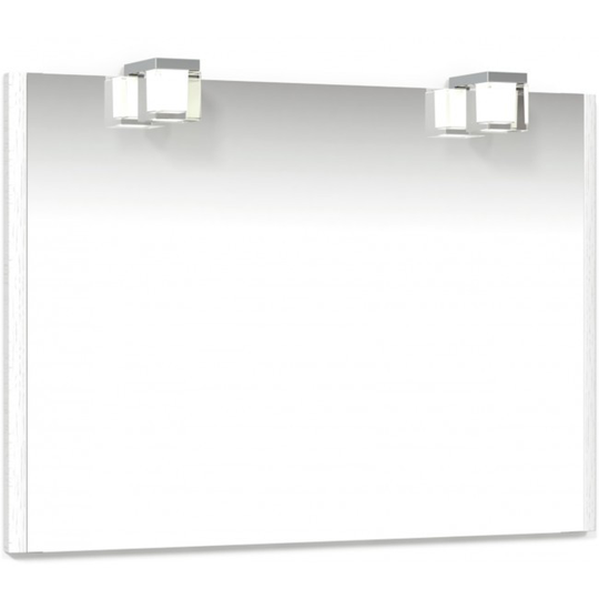 Macro Herat Spegel 1000 - 100 cm Vit Spegel Kube 2 X LED