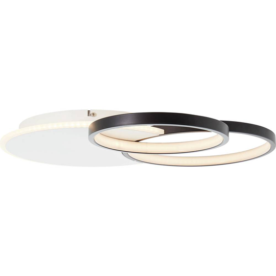 LED-takbelysning LED LED fast installerad 36 W Brilliant Davida G99386/75 Svart, Vit