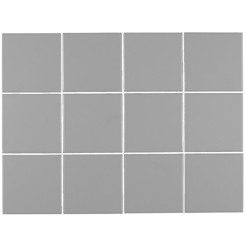 Klinker Arredo Unicolor Mid Grey 10x10 cm