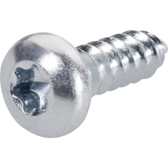 TOOLCRAFT 892604 Linsplåtskruvar 2.2 mm 6.5 mm T-profil DIN 7981-C Stål förzinkad 100 st