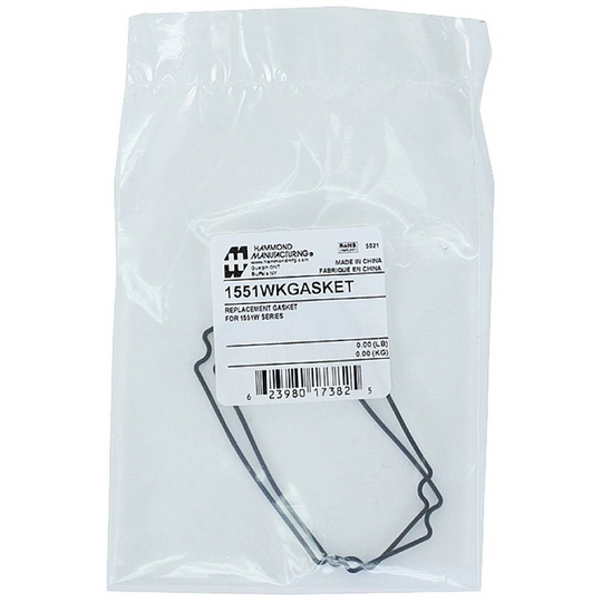 Hammond Electronics 1551WKGASKET Tätning Silikon Svart (B x H) 80 mm x 40 mm 2 st