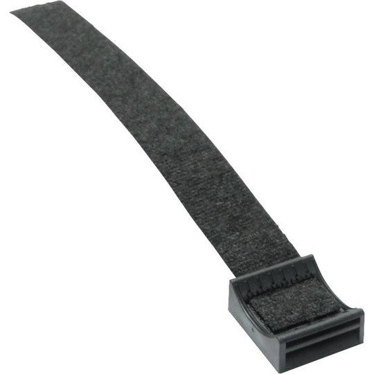 Kardborreband-sockel för paketering, med sockel, för fastskruvning Statisk del och fleecedel (B x H) 7.5 mm x 150 mm Svart Hebotec 1 st
