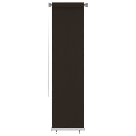 vidaXL Rullgardin utomhus 60x230 cm brun HDPE