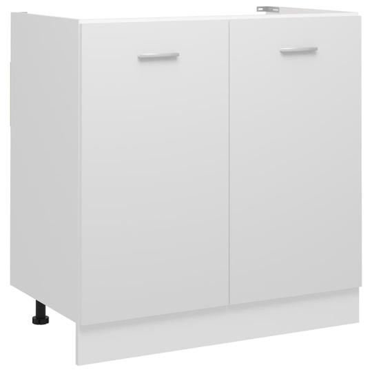 vidaXL Underskåp för diskho vit 80x46x81,5 cm konstruerat trä
