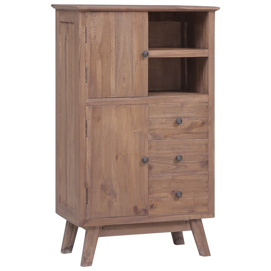 vidaXL Högskåp 60x30x100 cm massiv teak