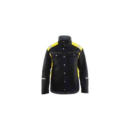 Blåkläder 491513709933XL Vinterjacka svart/varselgul, hantverksjacka Stl XL