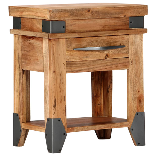 vidaXL Sängbord 40x30x51 cm massivt acaciaträ