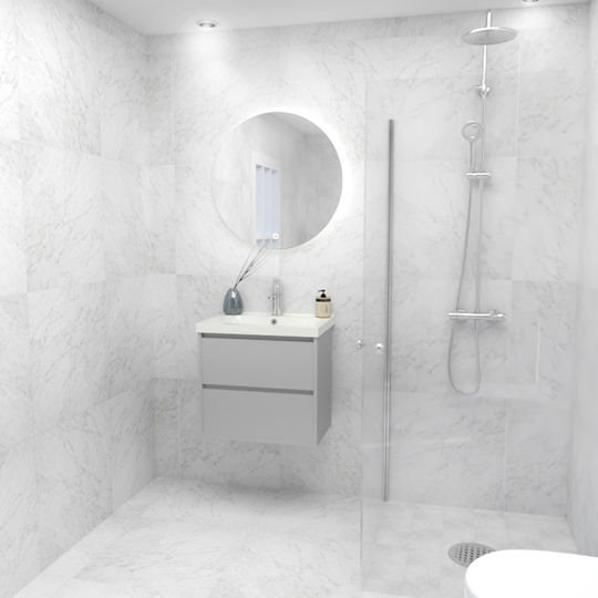 Klinker Coem Ceramiche Marmor B. Carrara Matt 60x60 cm