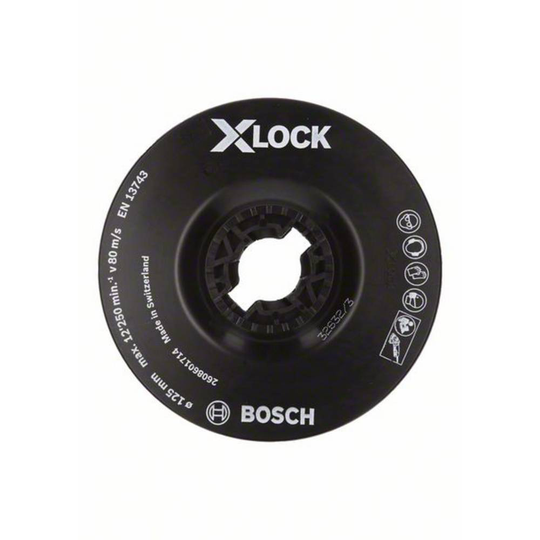 Bosch X-LOCK stödplatta, 125 mm soft Bosch Accessories 2608601714 N/A