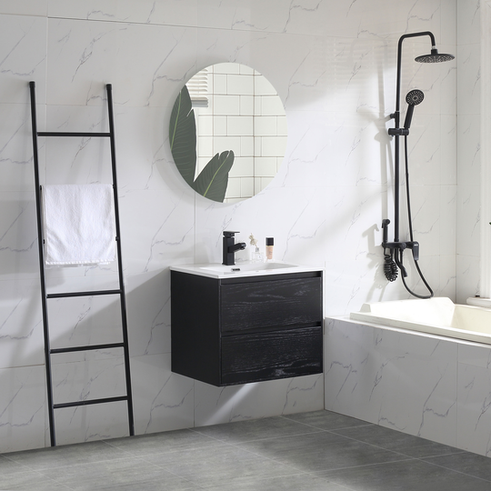 Tvättställsskåp Bathlife Lättsam Svart