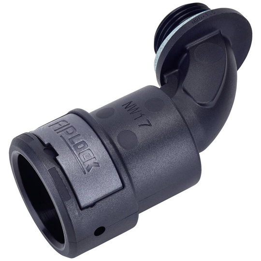 Fränkische Rohrwerke 4890713900 AEPA-48M63PB Slangskruvlåsning Svart M63 x 1.5 48 mm 90° 4 st