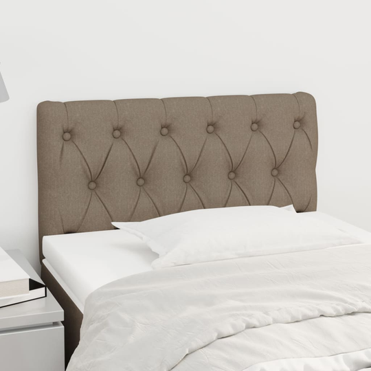 vidaXL Huvudgavel taupe 80x7x78/88 cm tyg