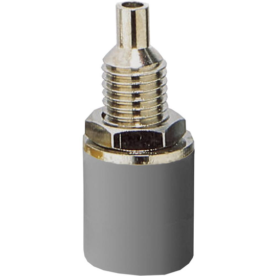 BKL Electronic 072311 Labhylsa Hona inbyggd vertikal Stift-Ø: 4 mm Grå 1 st