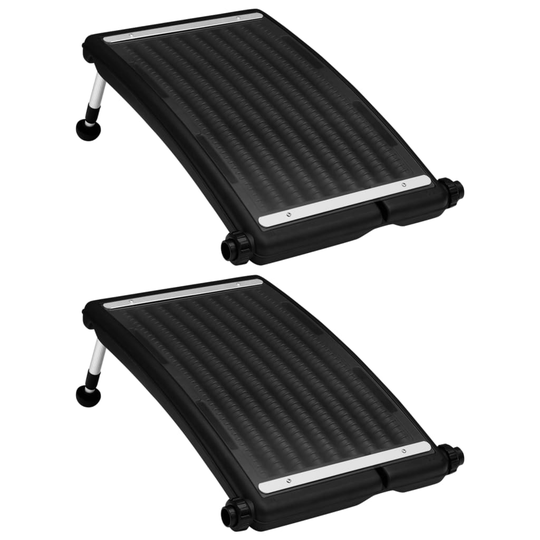 vidaXL Rundade solpaneler för pool 2 st 72,5x46 cm