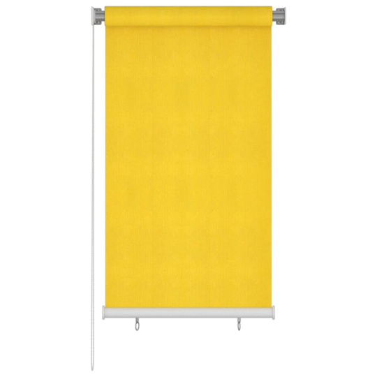 vidaXL Rullgardin utomhus 80x140 cm gul HDPE